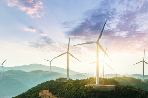 turbines in the clouds