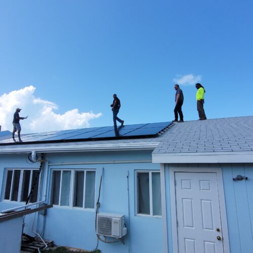 Global South project site image, panels on roof