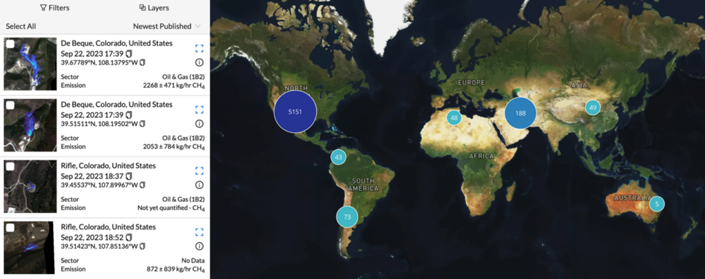 Exhibit 6. Observed methane emissions sources by country