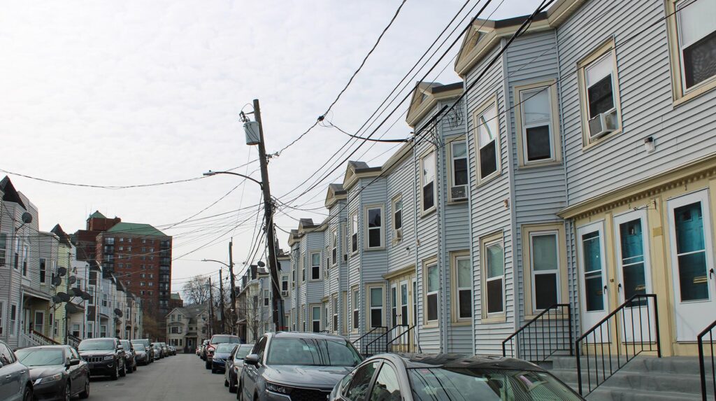 Streetview of Hano homes pre-renovation