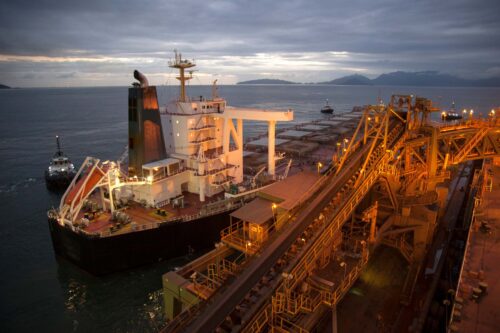 cargo ship at port